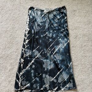 Michael Stars Tie Dye Bias Midi Skirt